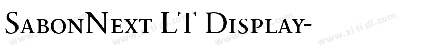 SabonNext LT Display字体转换